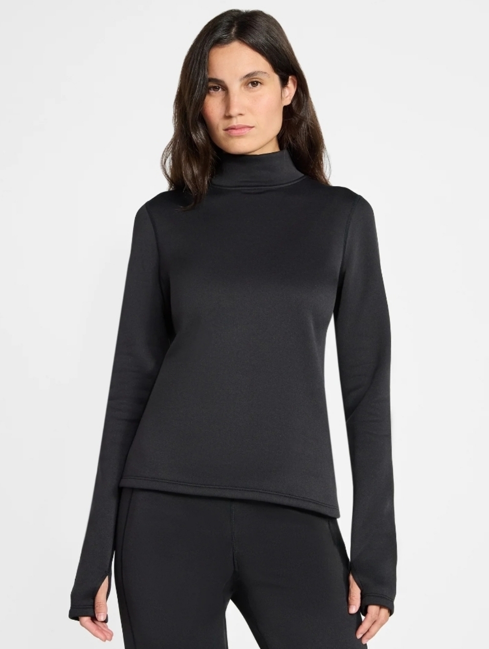 Ozark Trail Warmest Base Layer Mock Neck Top XL Black (D1-X)